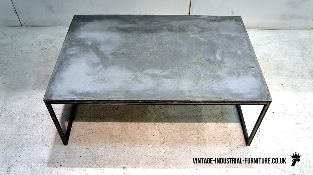 Concrete Steel Coffee Table